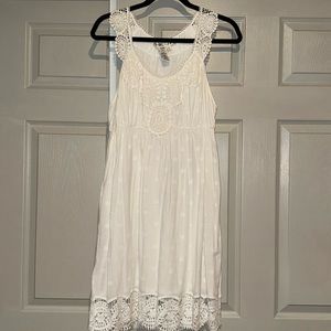 White mini with lace detail